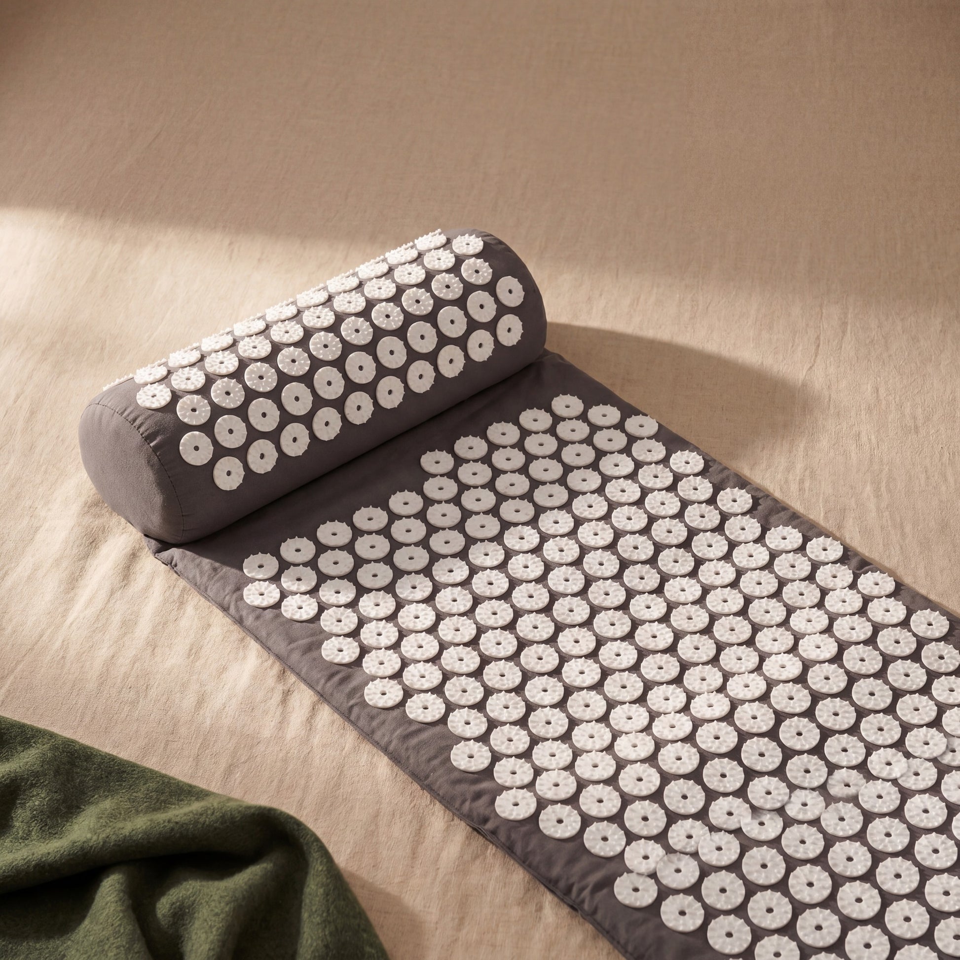 Quillaby Acupressure Mat — Grey colour, with the matching pillow